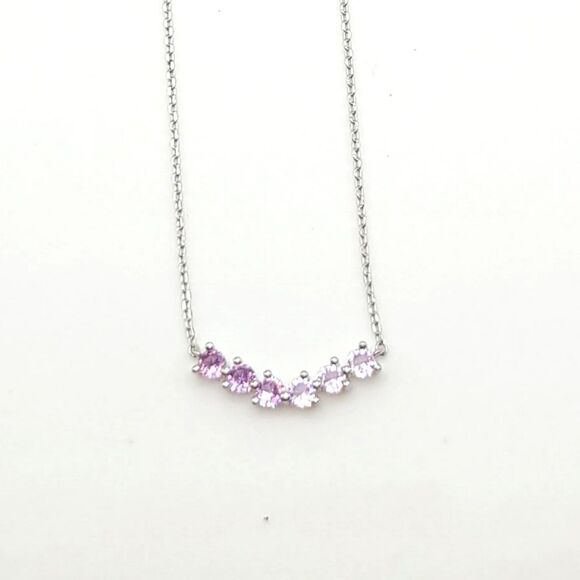 Sterling Silver amethyst necklace. - Picture 1 of 9
